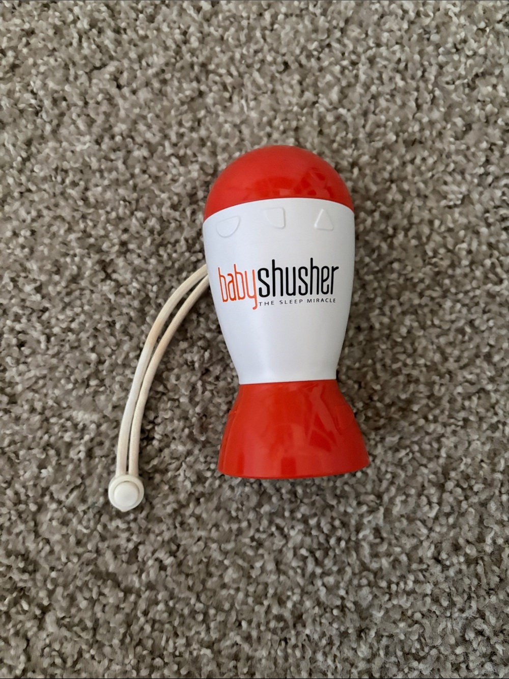Baby Shusher Infant Sleep Soother - Red and White
